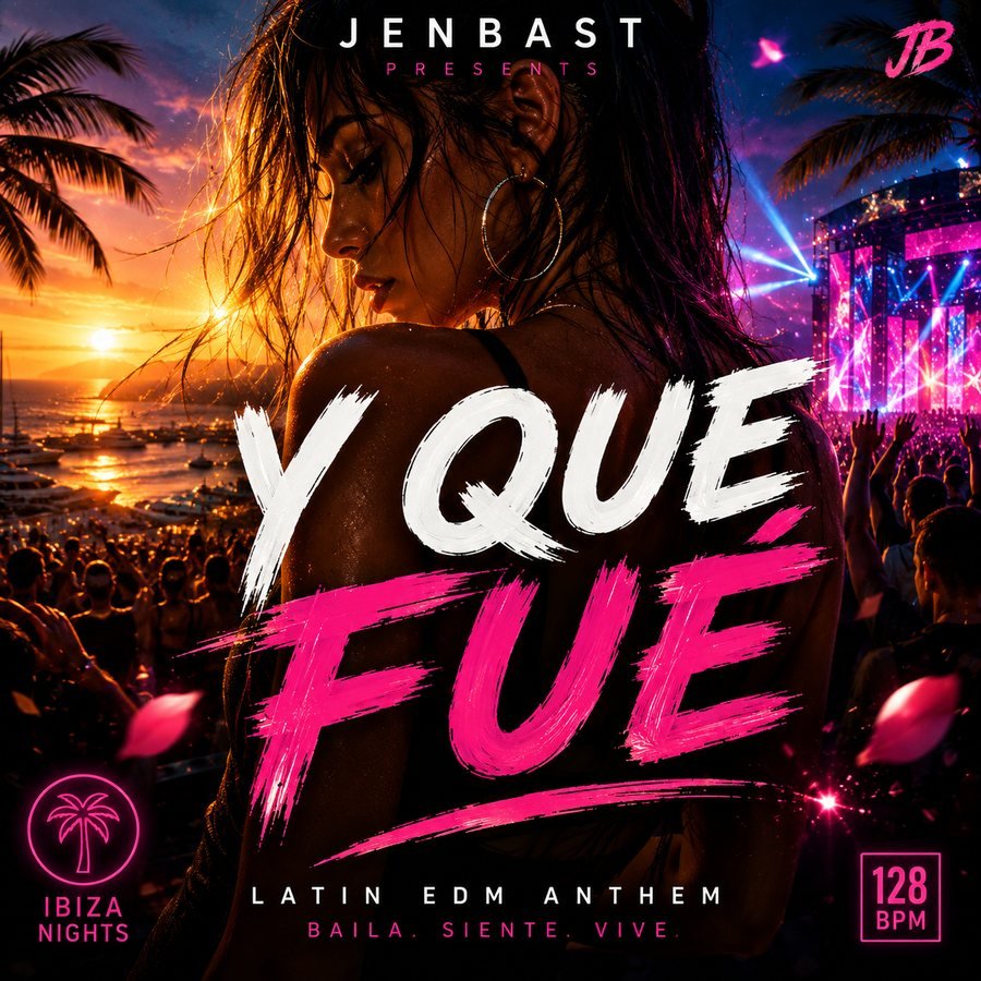 Y Que Fué by JENBAST — Latin EDM Anthem, 128 BPM — single artwork